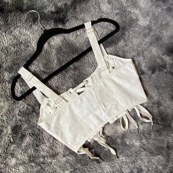 The Vixen Mini Denim Corset Top - Picture 5 of 9